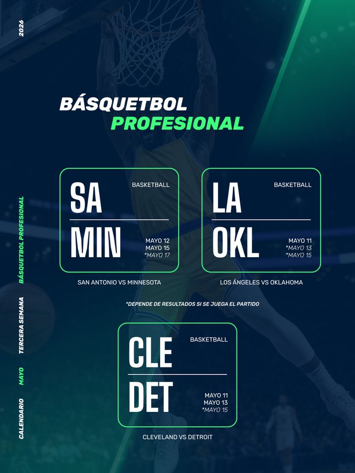 Weekly fixtures, slide 6