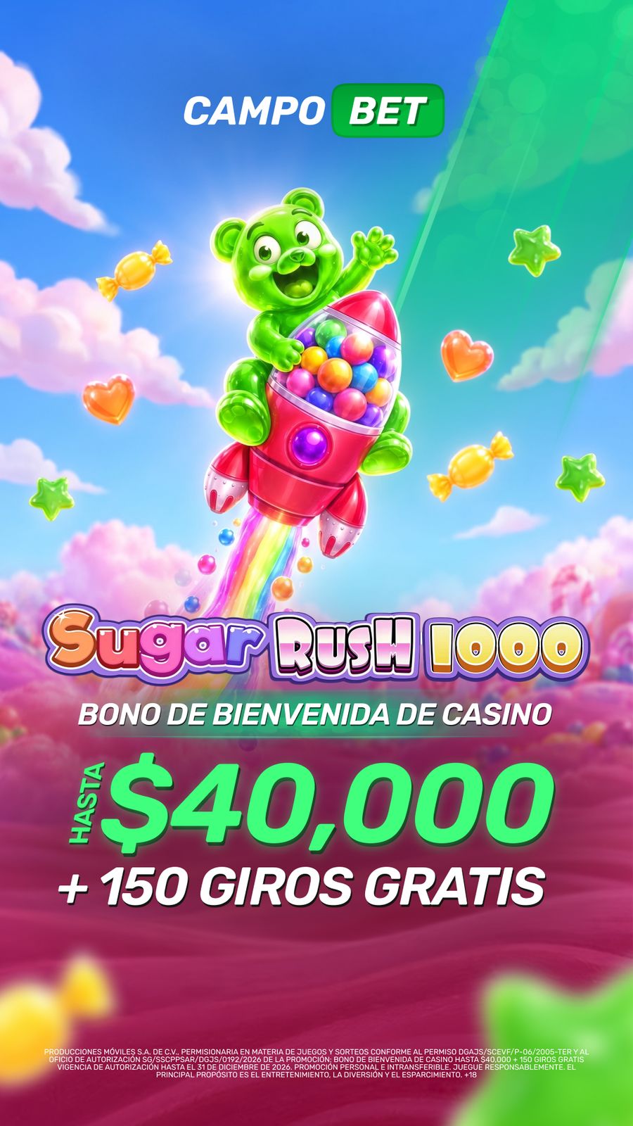 Sugar Rush visual master, story format