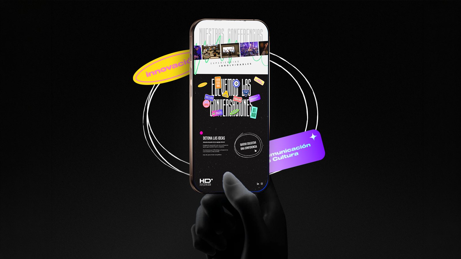 Happy Talks on a phone: events, topics and request