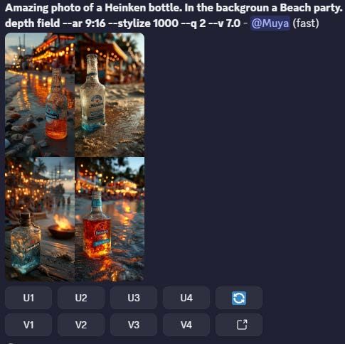 An exploratory prompt to see what the model gives back, then small refinements from each result.