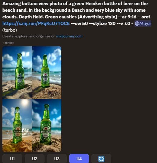 Final adjustments to stylize and omni weight to land the exact image.