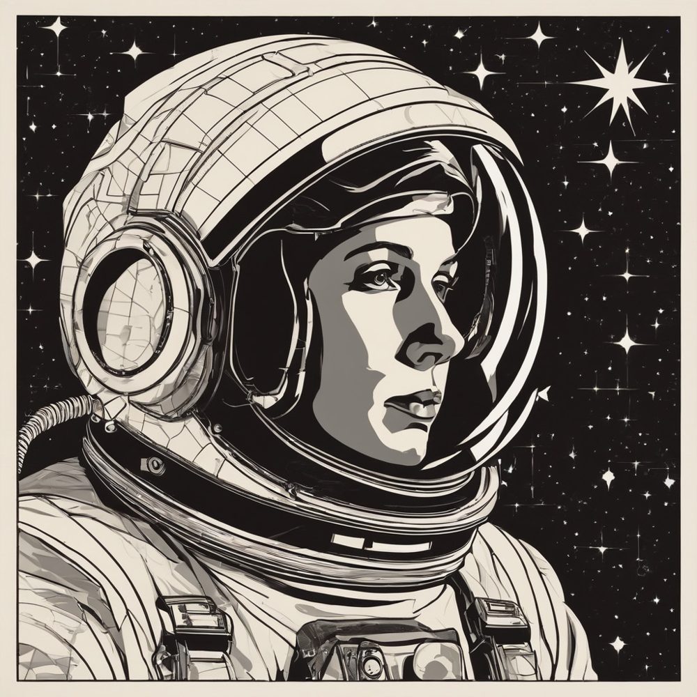 Astronaut portrait, style 1
