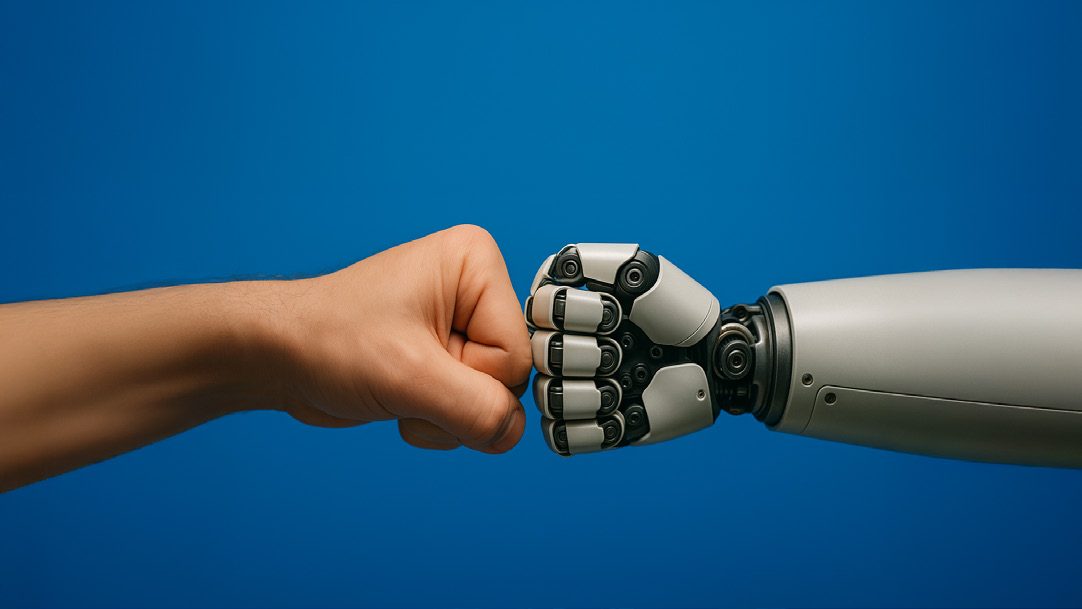 First AI result with a robot arm